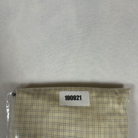 Eddie Bauer Button Down Shirt XL Tall Yellow Plaid Long Sleeve Relaxed Fit XLT - Picture 9 of 9